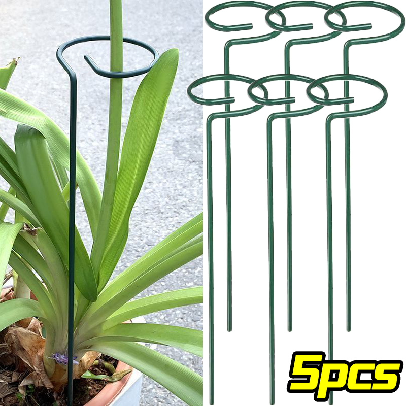 Plant Support Stake - 1/10 шт., садовое опорное кольцо, металлическое