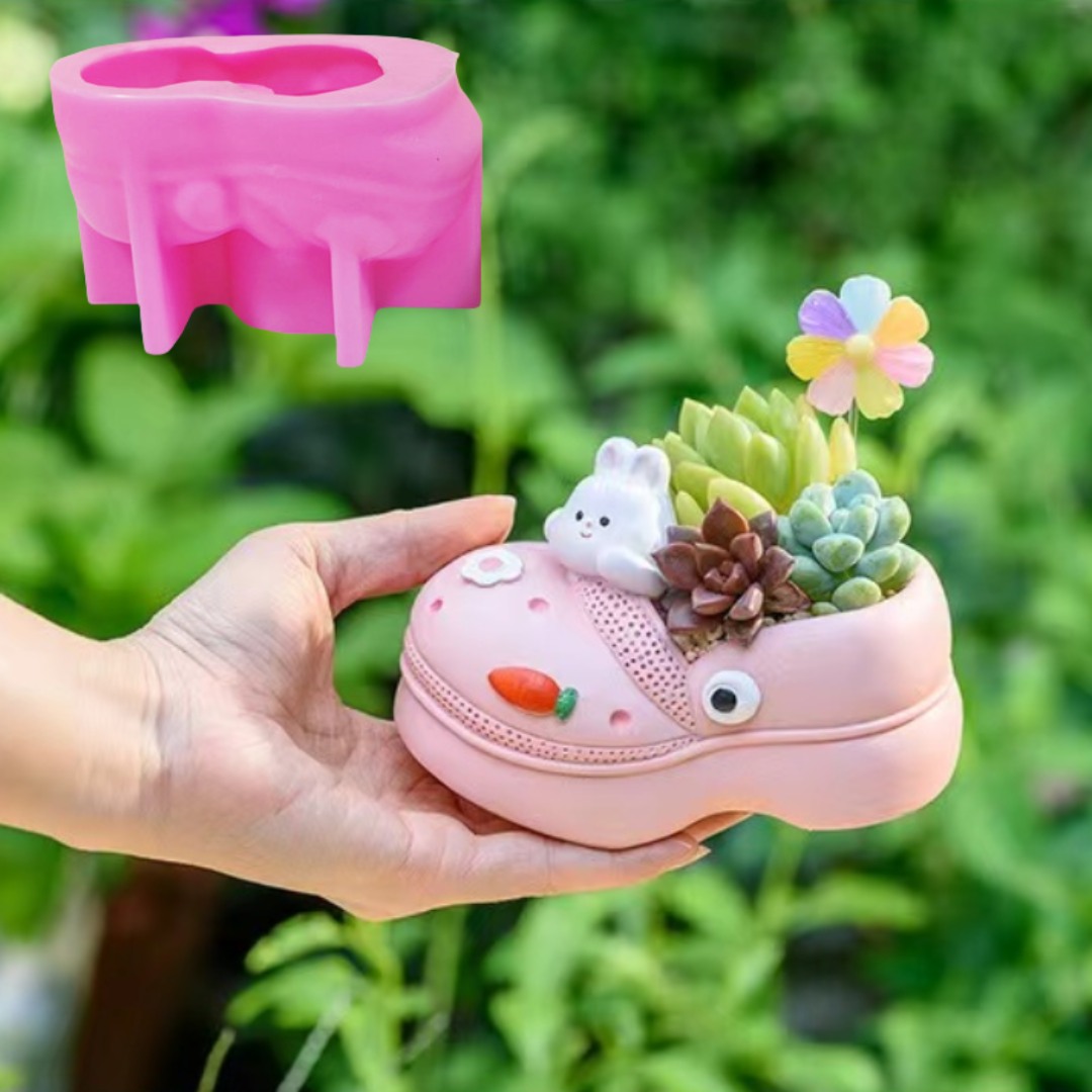Succulent Set - 3D тапочки в виде животных, горшок