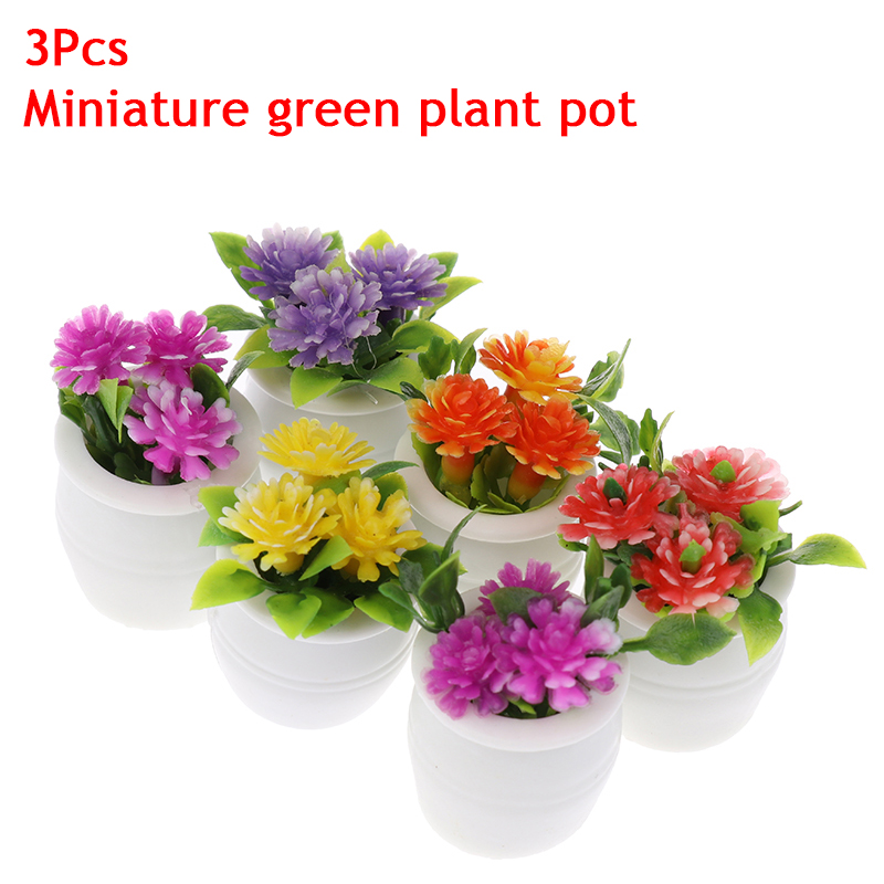 Plant Pot - 3 шт. мини-имитация кукольного дома с