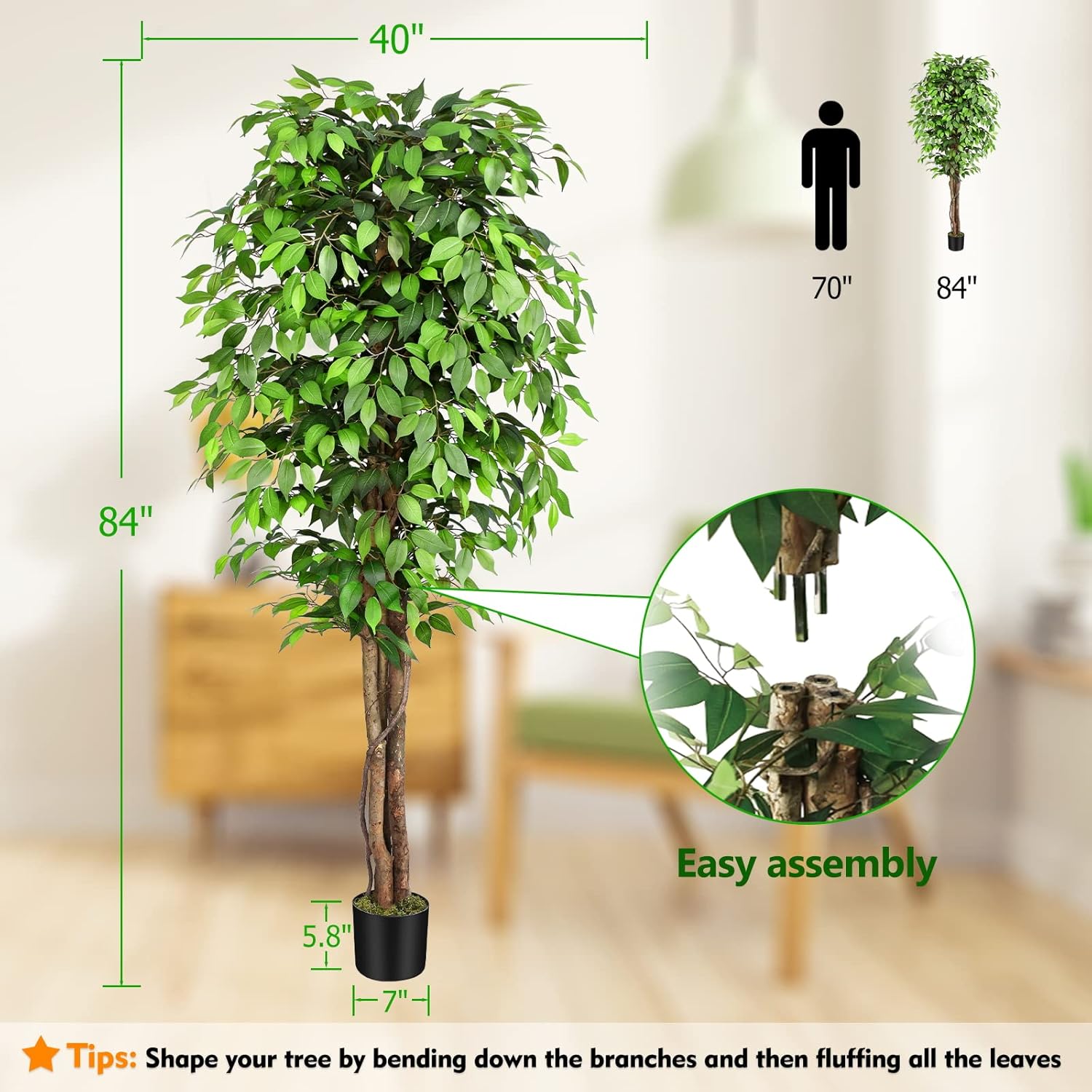 Искусственное дерево фикус с р – обзор и цена Fiddle Leaf Fig