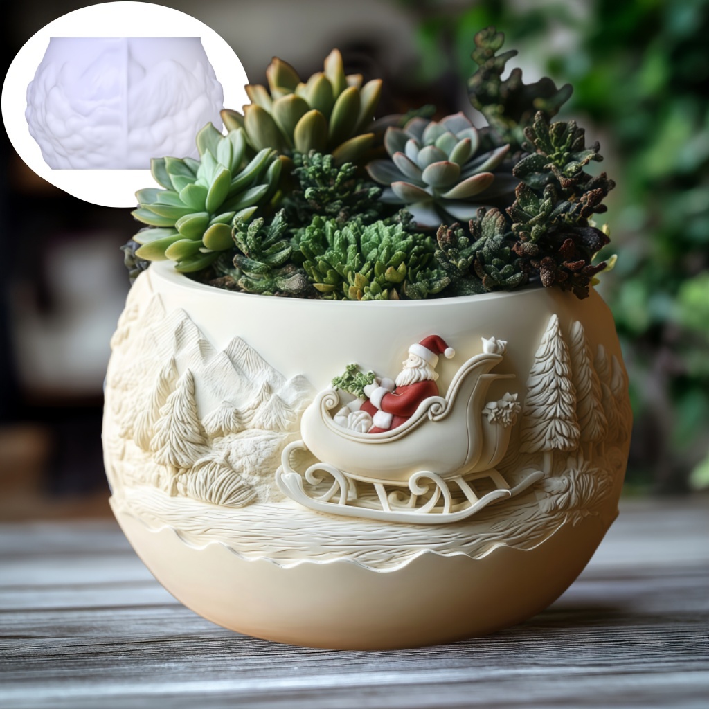 Кедровые сани Санта-Клаус рель – обзор и цена Succulent Set